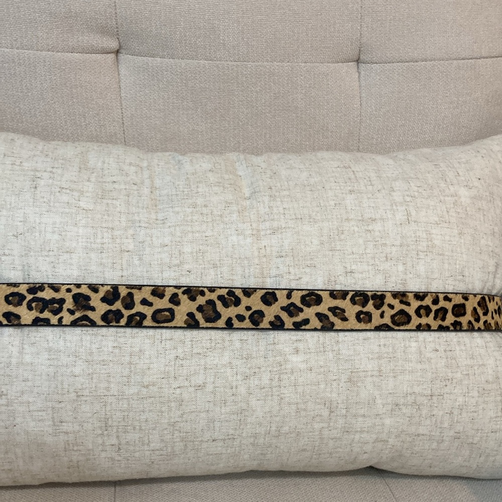 Leopard Print Belt with Gold Buckle - Picture 9 of 15